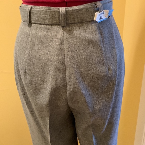 Amerique du Nord Pleated Trousers with matching belt - Picture 7 of 13